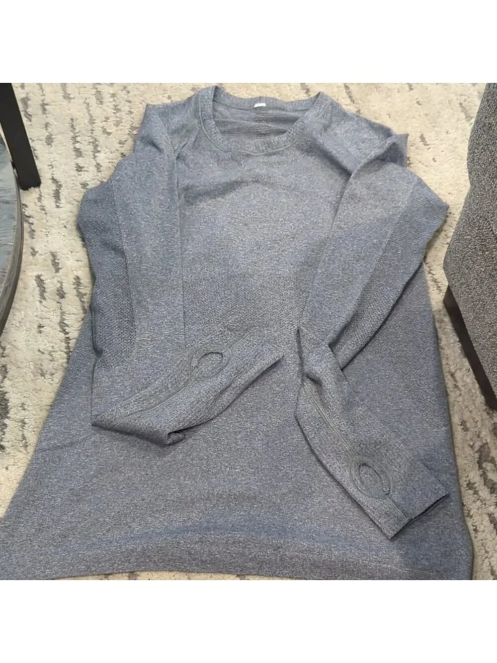 Lululemon Swiftly Tech Long Sleeve Slate / White